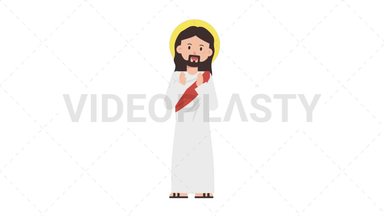 Jesus Clapping Stock Animation