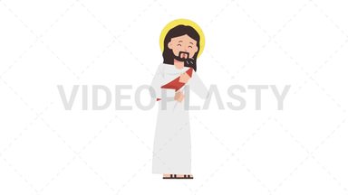 Jesus Coughing Stock Animation