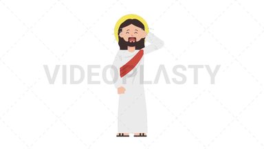 Jesus Crying Stock Animation