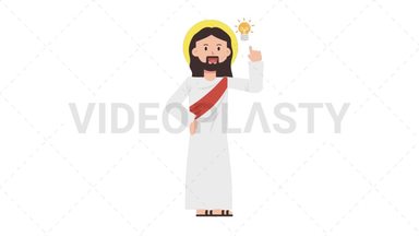 Jesus Idea Stock Animation