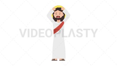 Jesus Stressed Stock Animation