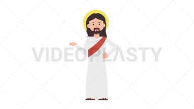 Jesus Talking Stock Animation