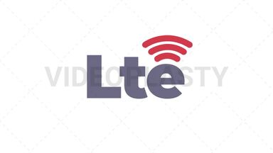 Lte Icon Stock Animation