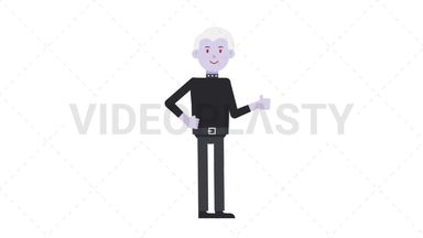Male Vampire Approve Stock Animation