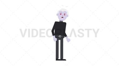 Male Vampire Dizzy Stock Animation