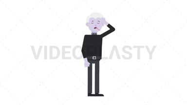 Male Vampire Fever Stock Animation