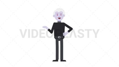 Male Vampire Talking Stock Animation