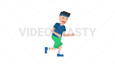 Man Jogging Stock Animation