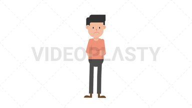 Man Thinking Stock Animation