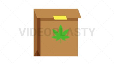 Marijuana Bag Stock Animation