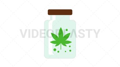 Marijuana Container Stock Animation