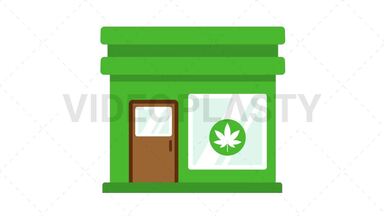 Marijuana Dispensary Stock Animation