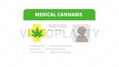 Marijuana ID Card Stock Animation