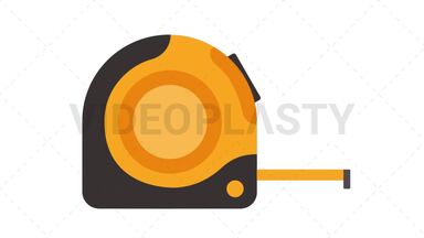 Measure Tape Icon Stock Animation