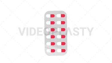 Medical Tablets Stock Animation