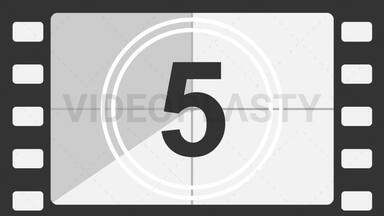 Movie Countdown Stock Animation