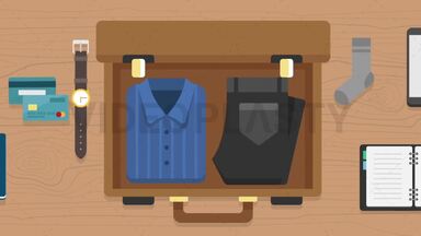 Packing Scene Stock Animation