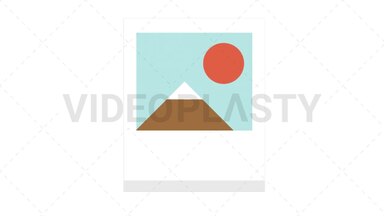 Picture Flat Icon Stock Animation