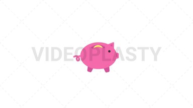 Piggy Bank Stock Animation