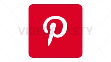 Pinterest Icon Stock Animation