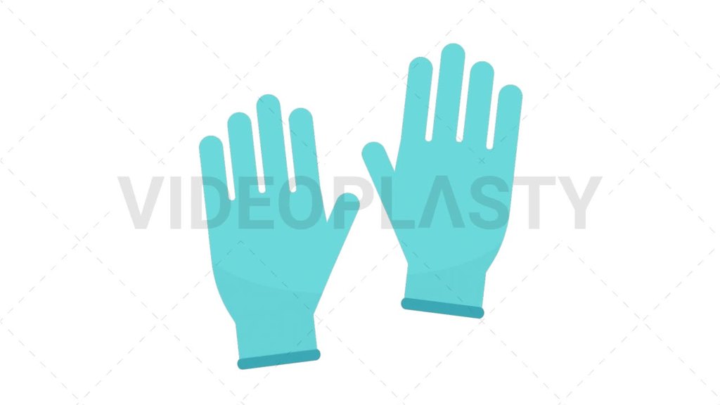 Plastic gloves [Royalty-Free Stock Animation] | VideoPlasty
