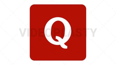Quora Icon Stock Animation