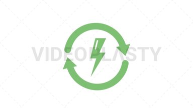Recycle Energy Stock Animation