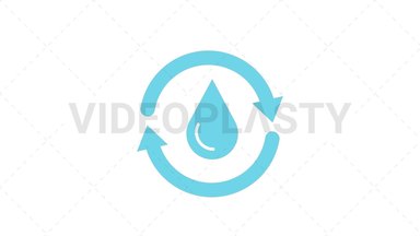Recycle Water Stock Animation