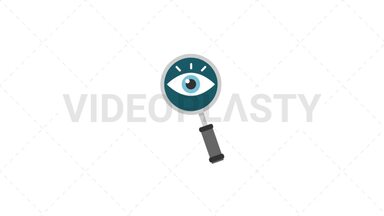 Research Flat Icon Stock Animation