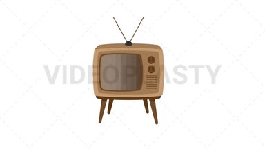 Retro TV Stock Animation