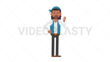 Romani Man OK Stock Animation