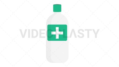 Rubbing Alcohol Stock Animation