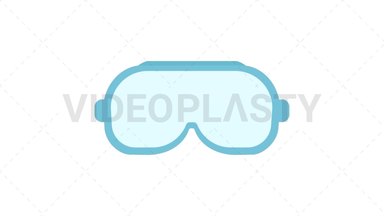 Safety Goggles Stock Animation