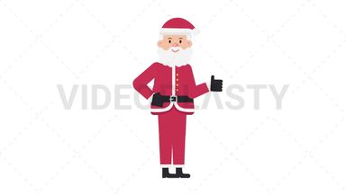 Santa Claus Approve Stock Animation