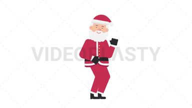 Santa Claus Dancing Stock Animation