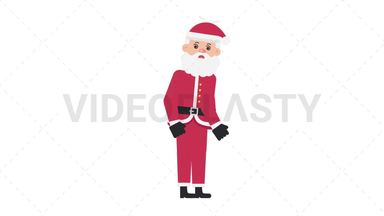 Santa Claus Dizzy Stock Animation