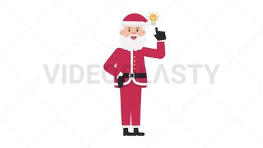 Santa Claus Idea Stock Animation
