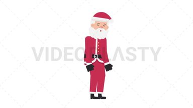 Santa Claus Sleepy Stock Animation
