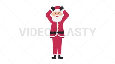Santa Claus Stressed Stock Animation