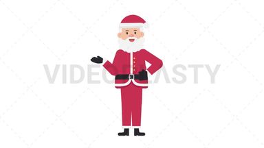 Santa Claus Talking Stock Animation