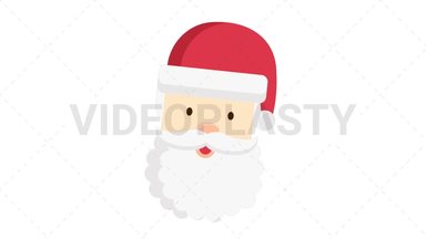 Santa Icon Stock Animation