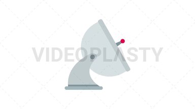 Satellite Icon Stock Animation