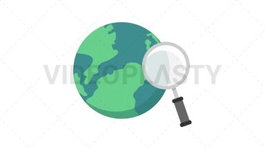 Search the Internet Icon Stock Animation