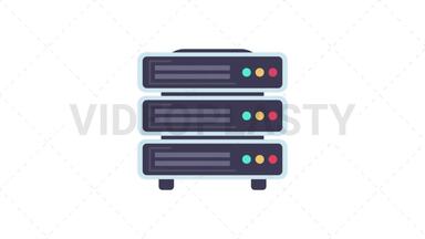Server Icon Stock Animation