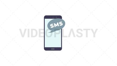 SMS Icon Stock Animation