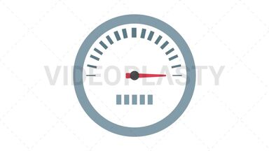 Speedometer Icon Stock Animation