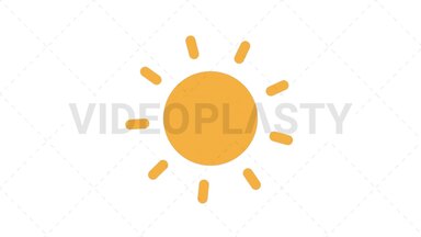 Sunny Icon Stock Animation
