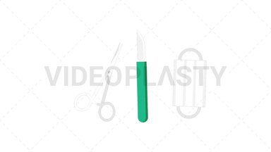 Surgical Tools Flat Icon Stock Animation
