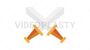 Sword Icon Stock Animation