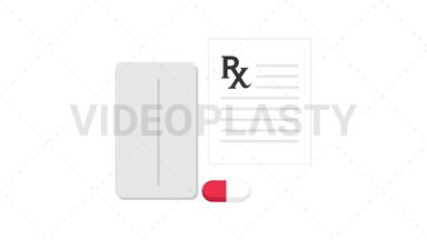 Tablets Flat Icon Stock Animation